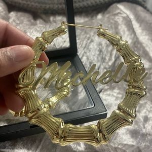 Brand New Gold name earrings (Michelle)